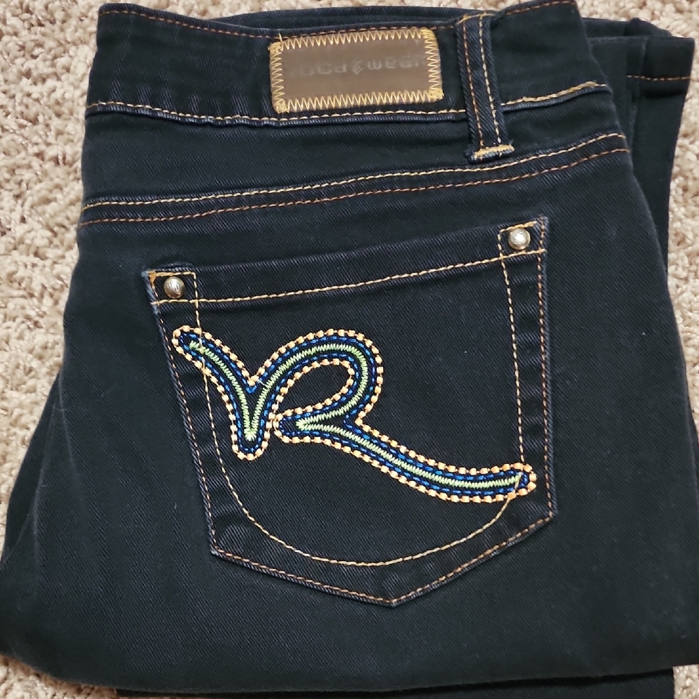 Rocawear Navy Blue Women's Boot Cut Jeans